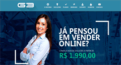 Desktop Screenshot of lojavirtualg3.com.br